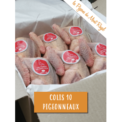 Colis de 10 pigeonneaux