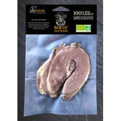 Pastrami 100% pur Bœuf Galloway BIO - 100 gr tranché