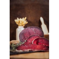 Jambon sec  100% pur Bœuf Galloway BIO - 100 gr tranché