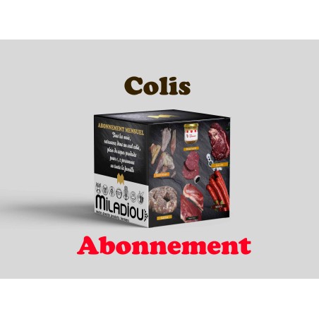 Colis " semestriel "  à 62 €/mois - abonnement
