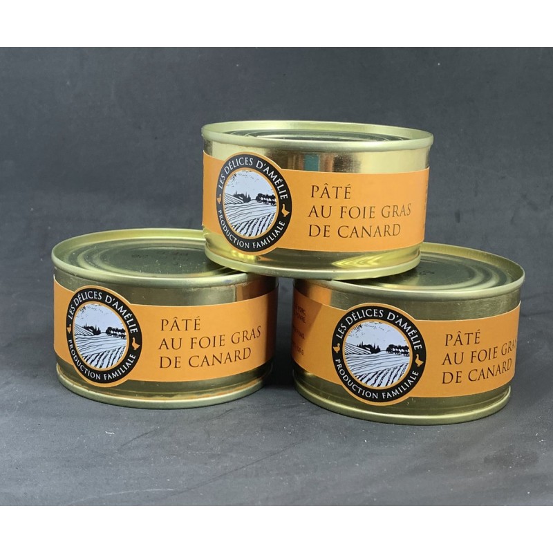 Paté au foie gras de canard- Conserve 130 gr